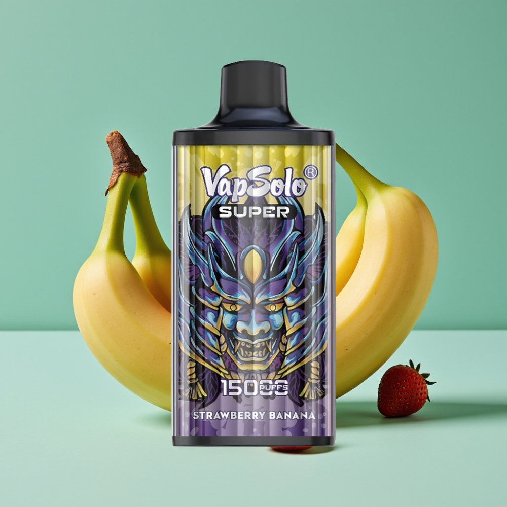Vapsolo Super 15000 Puffs Çilek Muz Aromalı 40ml 850mah Type-C