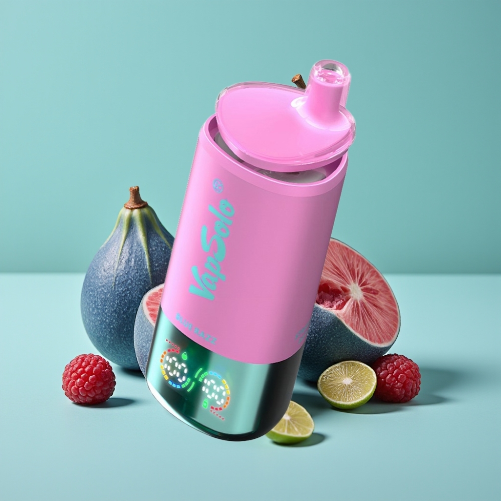 VapSolo Triple 30000 Puff Mavi Ahududu 40ml Type-C vape Türkiye toptan