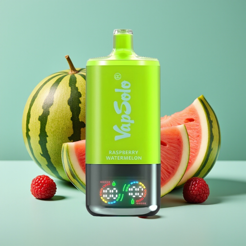 VapSolo Triple 30000 Puffs 40ml Ahududu Karpuz Aromalı Tip-C Şarj