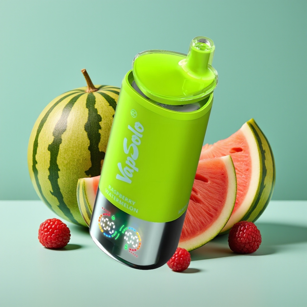 VapSolo Triple 30000 Puffs 40ml Ahududu Karpuz Aromalı Tip-C Şarj