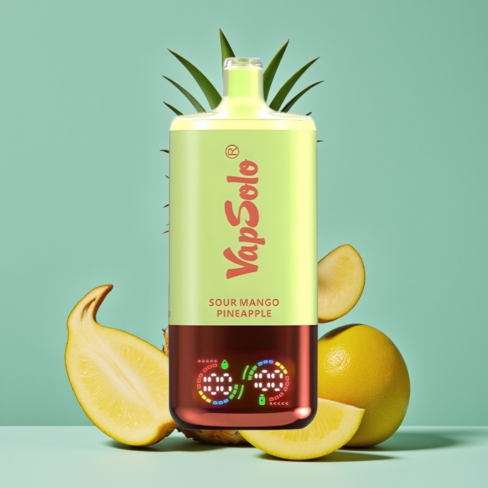 VapSolo Triple 30000 Puffs 40ml Ekşi Mango Ananas vape Türkiye toptan