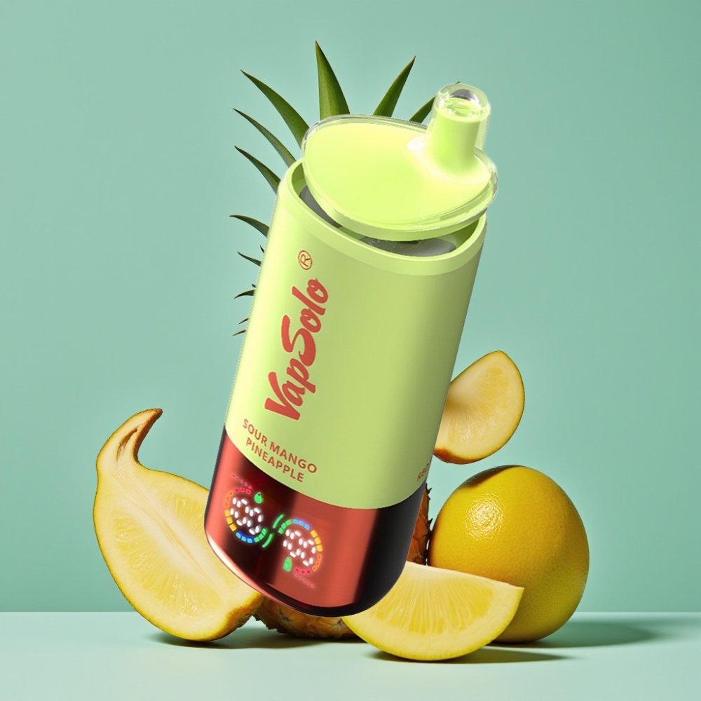 VapSolo Triple 30000 Puffs 40ml Ekşi Mango Ananas vape Türkiye toptan