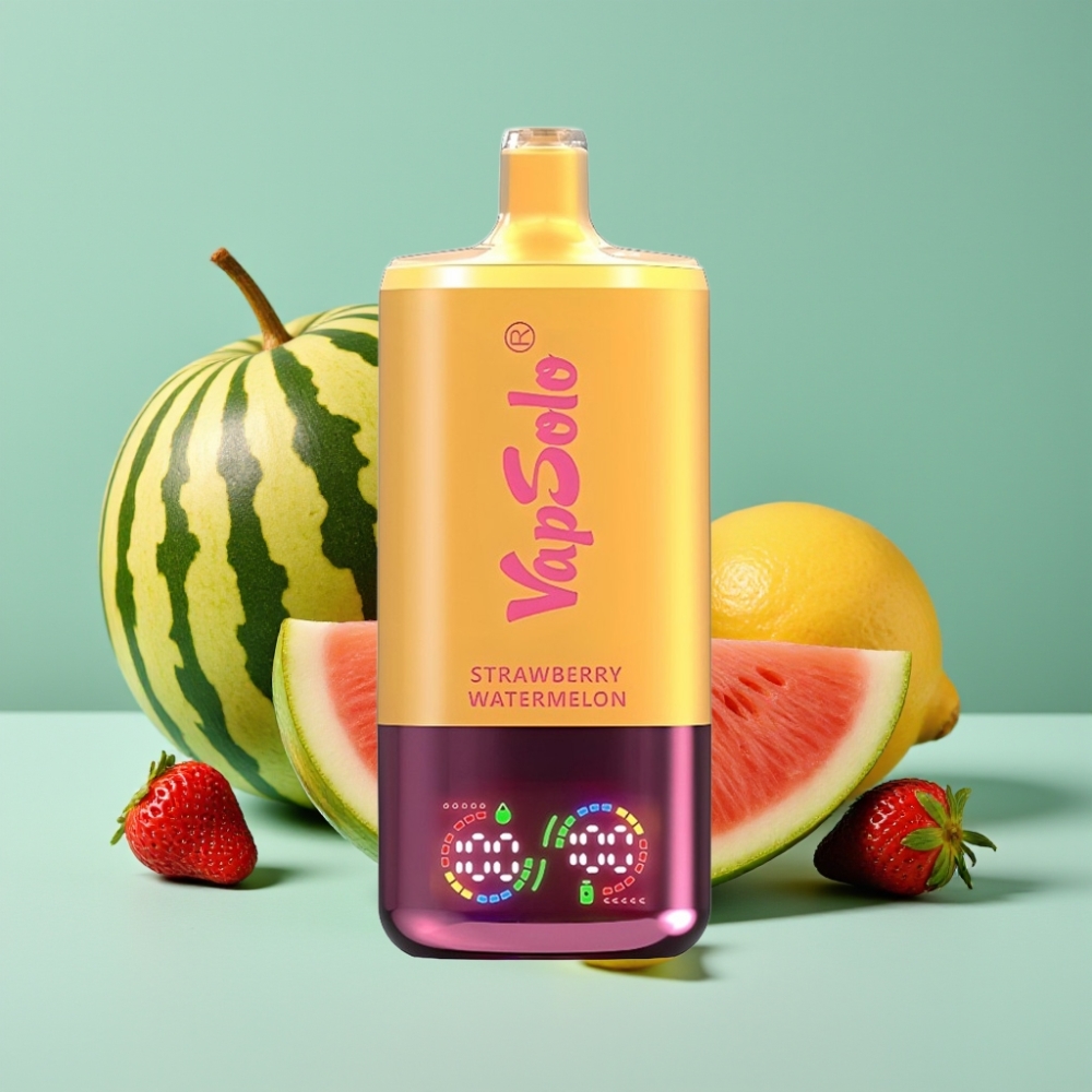 VapSolo Triple 30000 Puffs Çilek Karpuz & Limon Şeftali 40ml Type-C