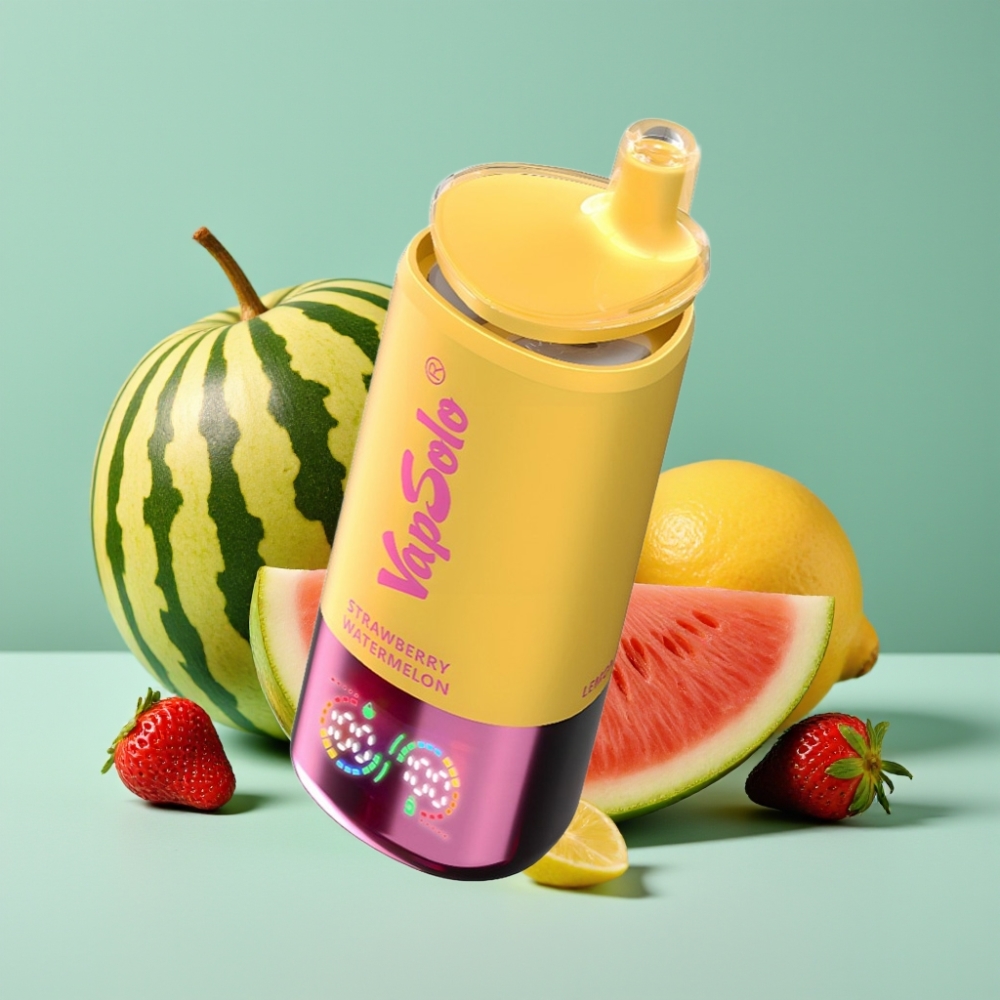 VapSolo Triple 30000 Puffs Çilek Karpuz & Limon Şeftali 40ml Type-C