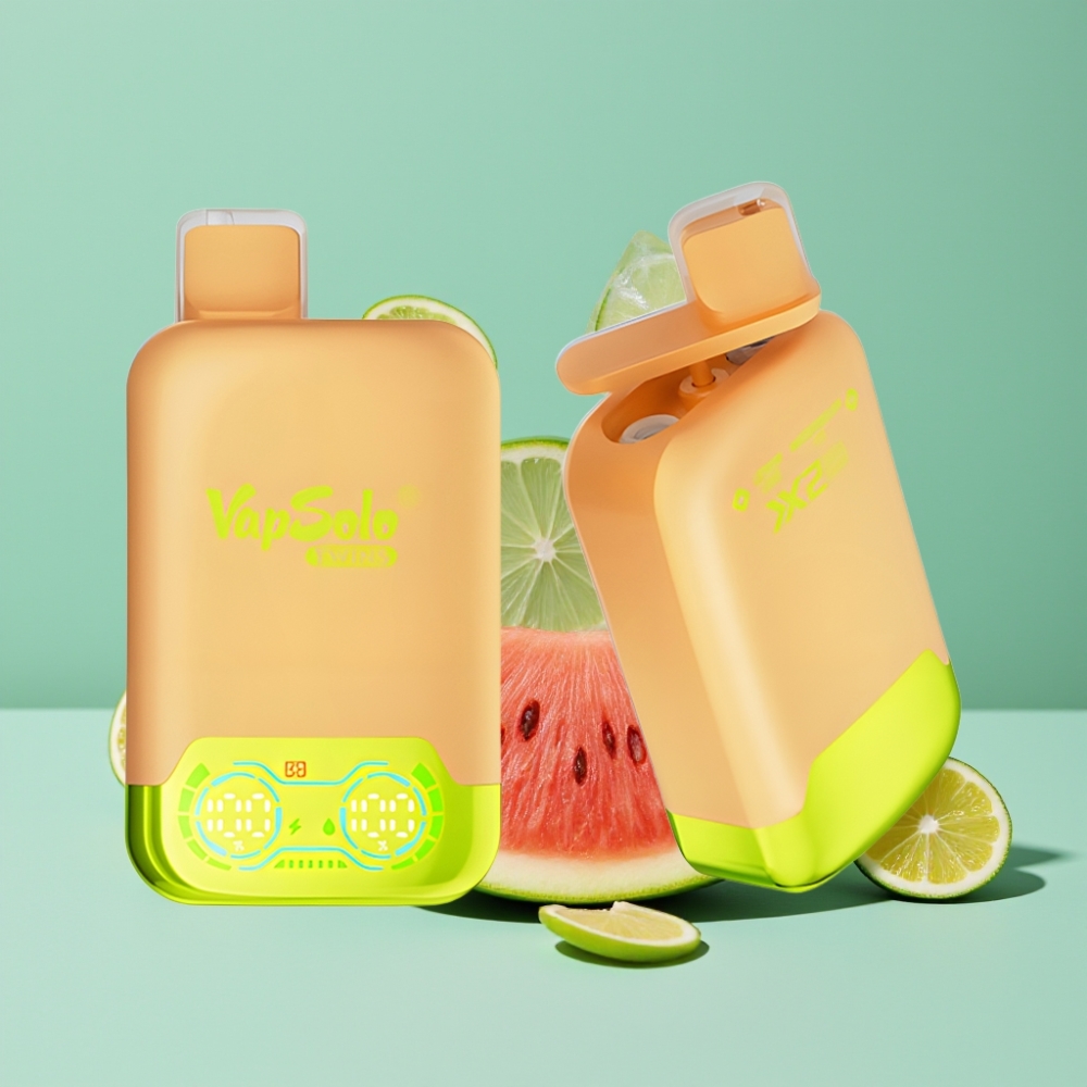 Vapsolo Twins 20000 Puff 40 ml Limon Lime & Karpuz Buzlu Tip-C Şarj