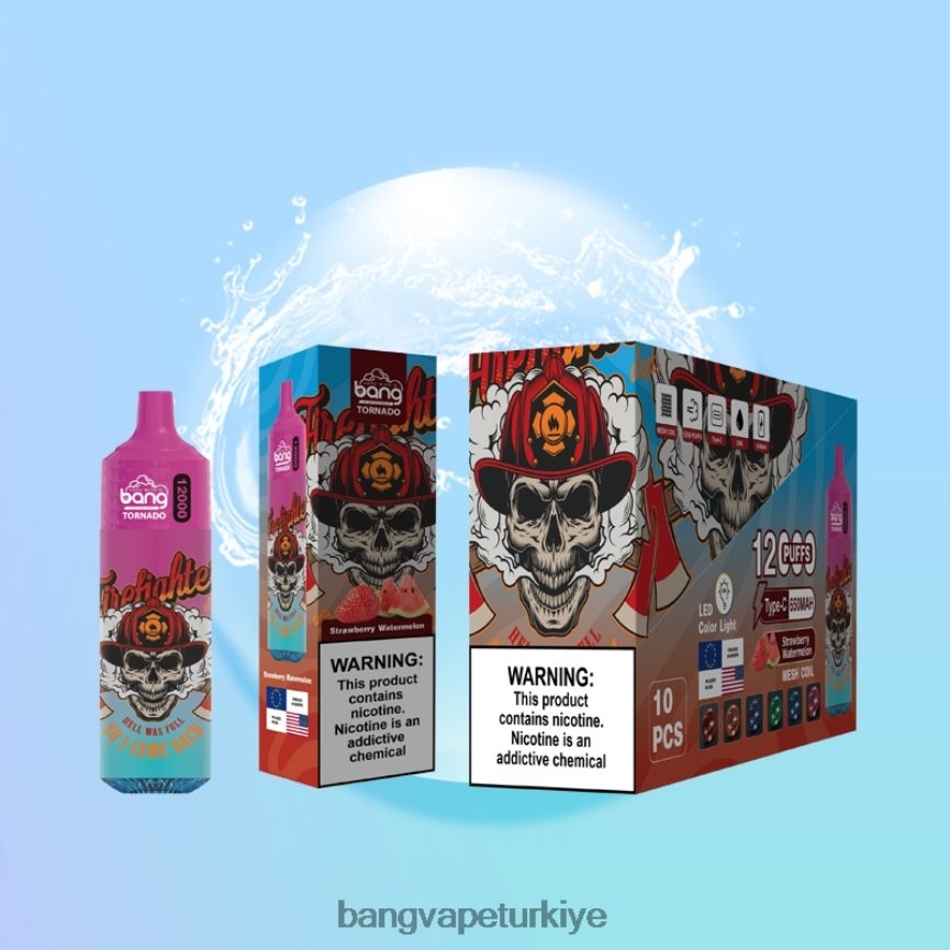 Bang Vape Istanbul - Bang Vape Tornado Led ve örgü bobin ile 12000 nefes tek kullanımlık R4228Z4