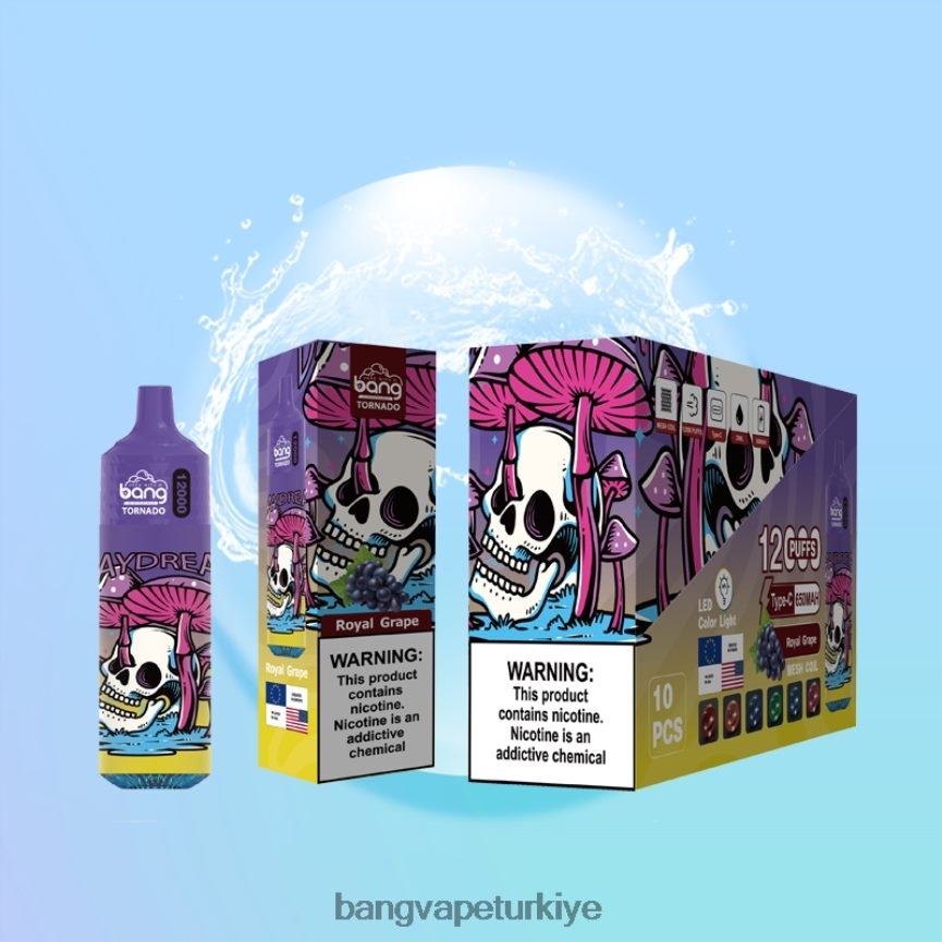 Bang Vape Istanbul - Bang Vape Tornado Led ve örgü bobin ile 12000 nefes tek kullanımlık R4228Z4