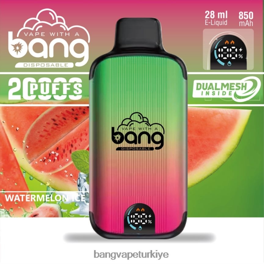 Vape Gang Ankara - Bang Vape Digital Smart Screen 20000 nefes tek kullanımlık R4228Z3