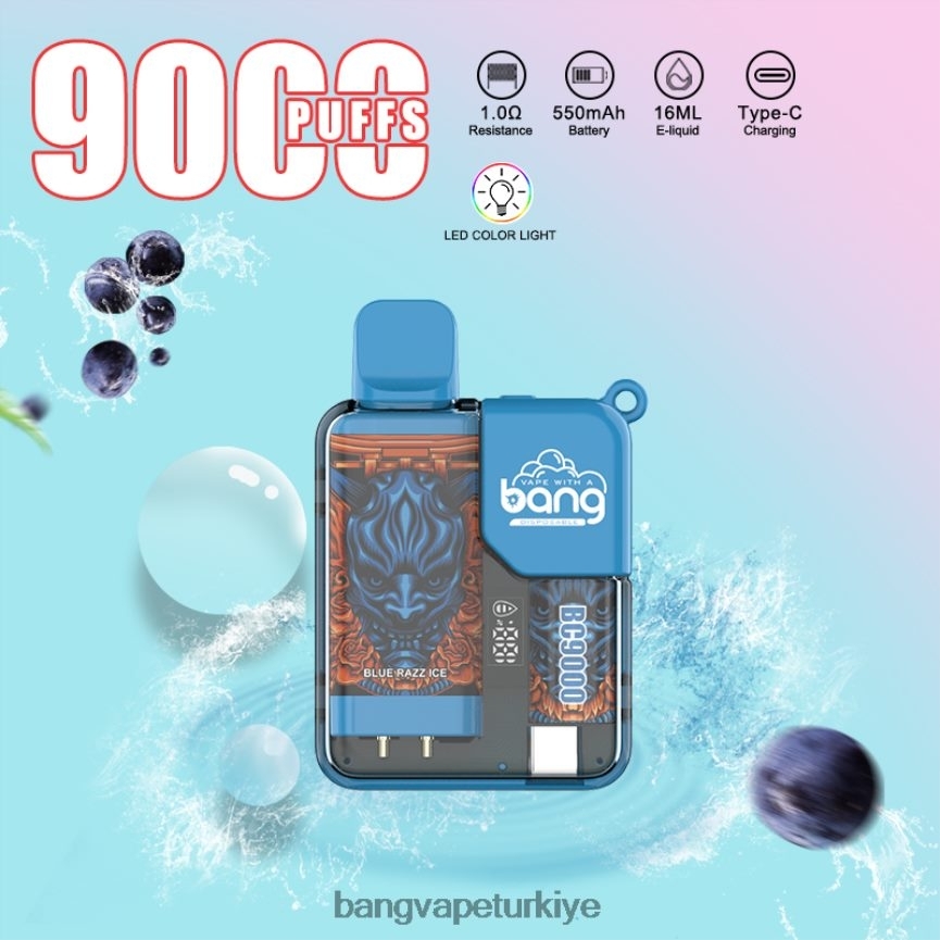Vape Gang - Bang Vape Box BC9000 önceden doldurulmuş 16ml tek kullanımlık R4228Z6